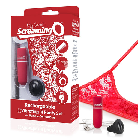 Rechargeable Vibrating Panty Set Screaming O - Boutique Séduction