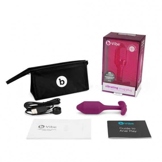 SNUG PLUG Medium Vibrating Butt Plug B-Vibe - Boutique Séduction