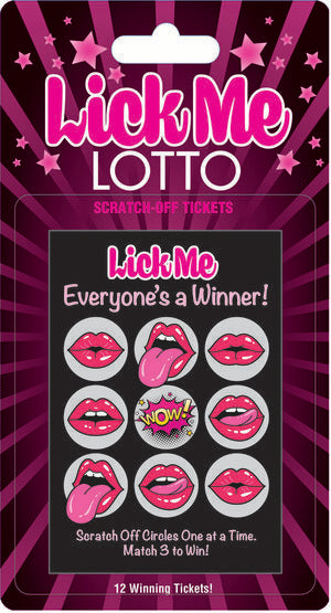 Lick Me Lotto Sexy Scratcher - English Little Genie - Boutique Séduction