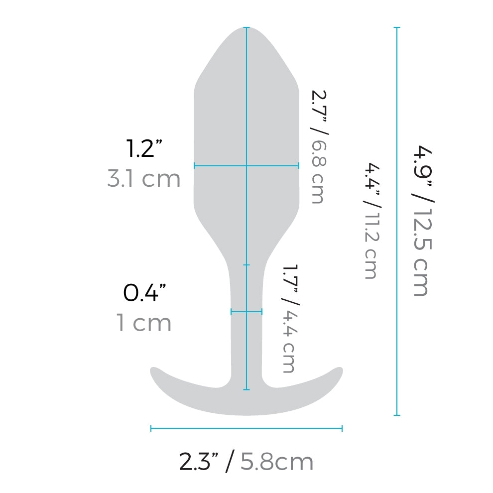 SNUG PLUG Medium Vibrating Butt Plug B-Vibe - Boutique Séduction