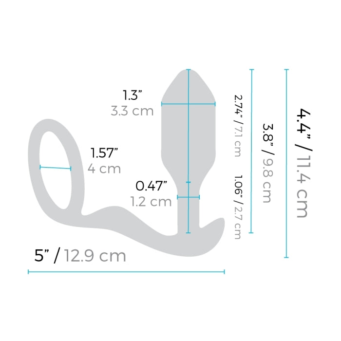 Vibrating Plug Snug & Tug Medium B-Vibe - Boutique Séduction