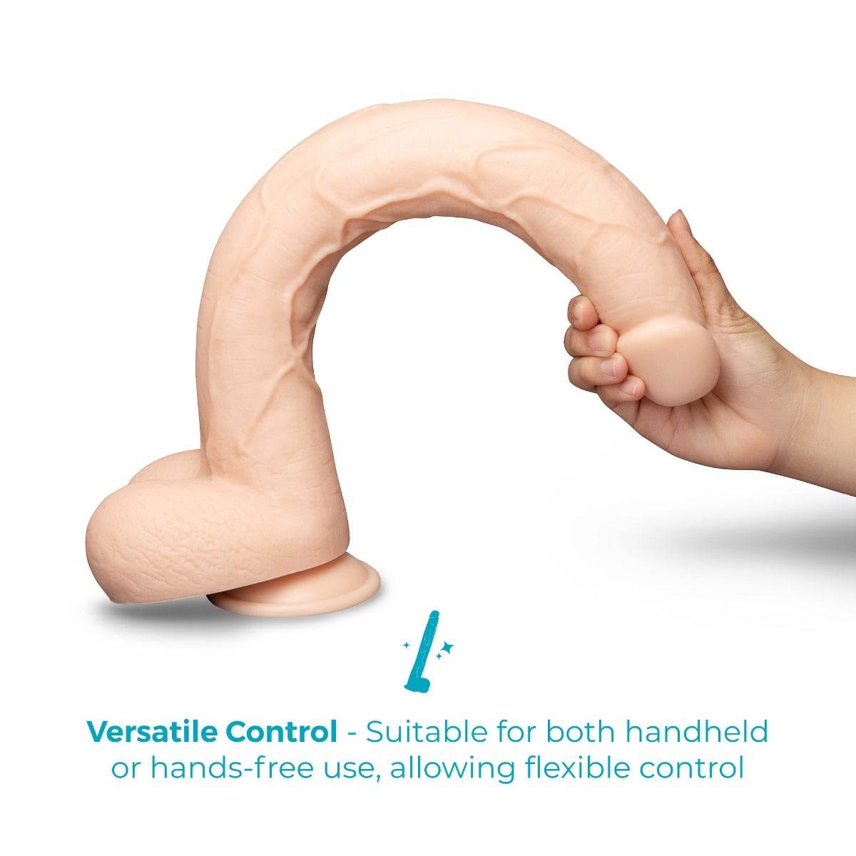 Bone 17-Inch Deep-Insert XXL Dildo with Realistic Balls and Suction Cup