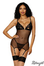 Sheer Garter Slip Dreamgirl International - Boutique Séduction