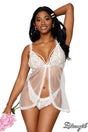 Babydoll Pearl Flyaway Dreamgirl International - Boutique Séduction