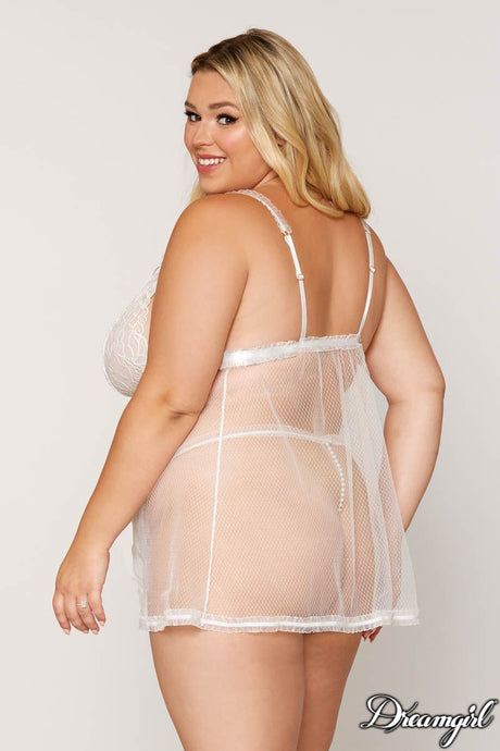Babydoll Pearl Flyaway Dreamgirl International - Boutique Séduction