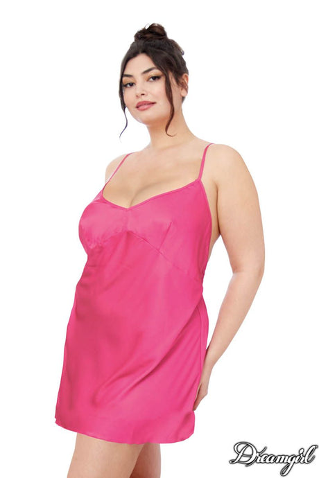 Satin Heart Ring Babydoll Dreamgirl International - Boutique Séduction