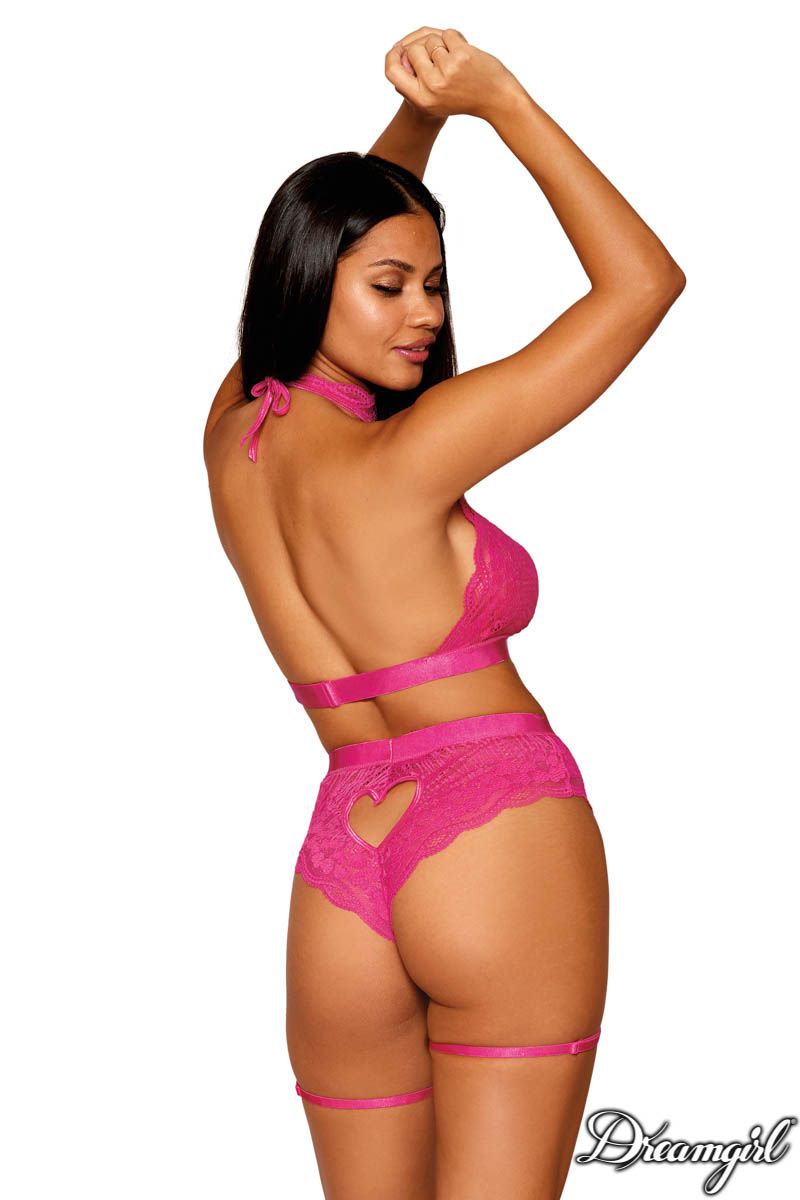 2PC Heart Lace Set Dreamgirl International - Boutique Séduction