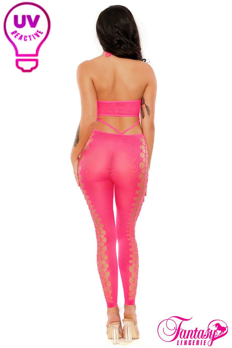 OWN THE NIGHT 2Pc Glow Bodystocking Fantasy Lingerie - Boutique Séduction