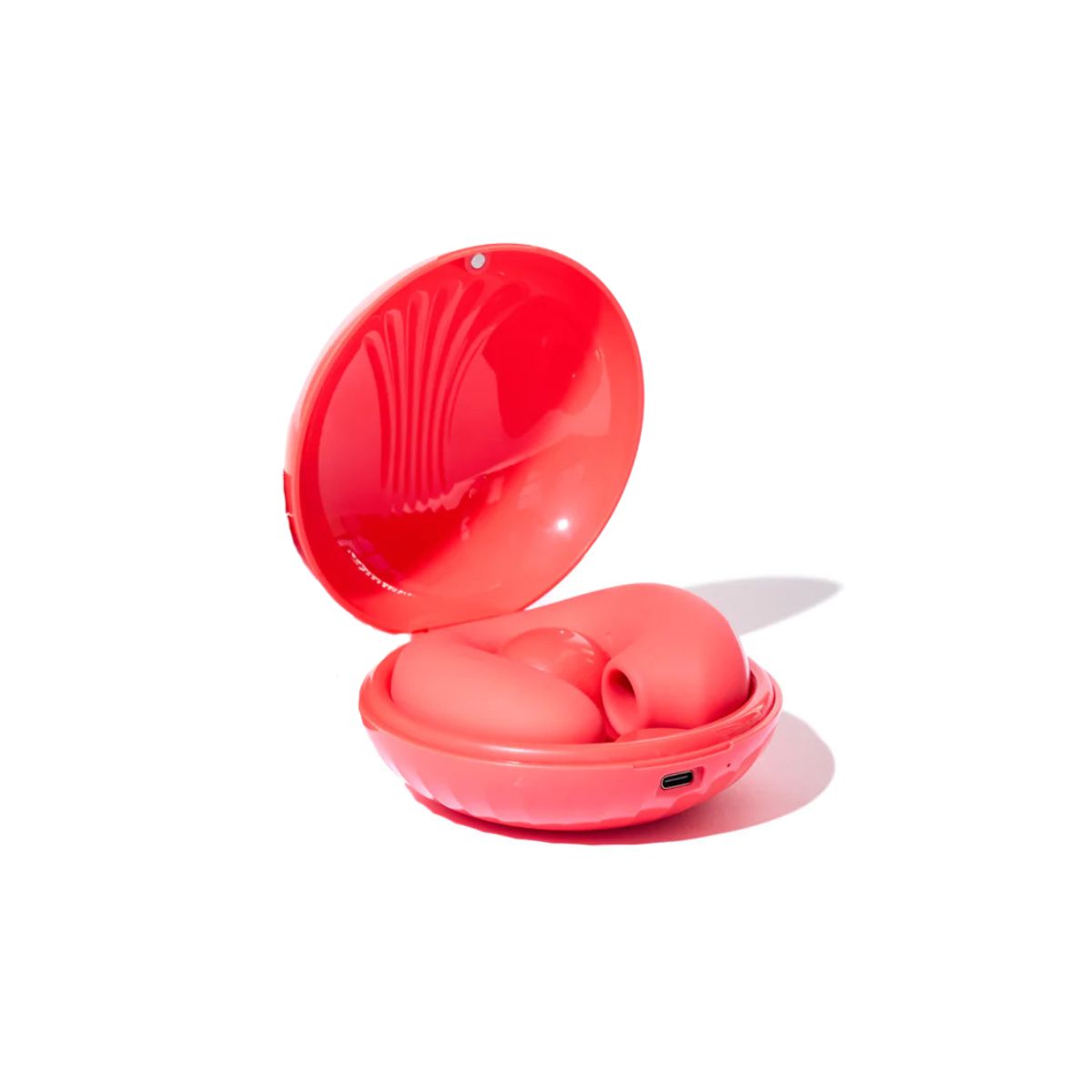 Glow Double Stimulation Portable Massager Peach & Cream - Boutique Séduction