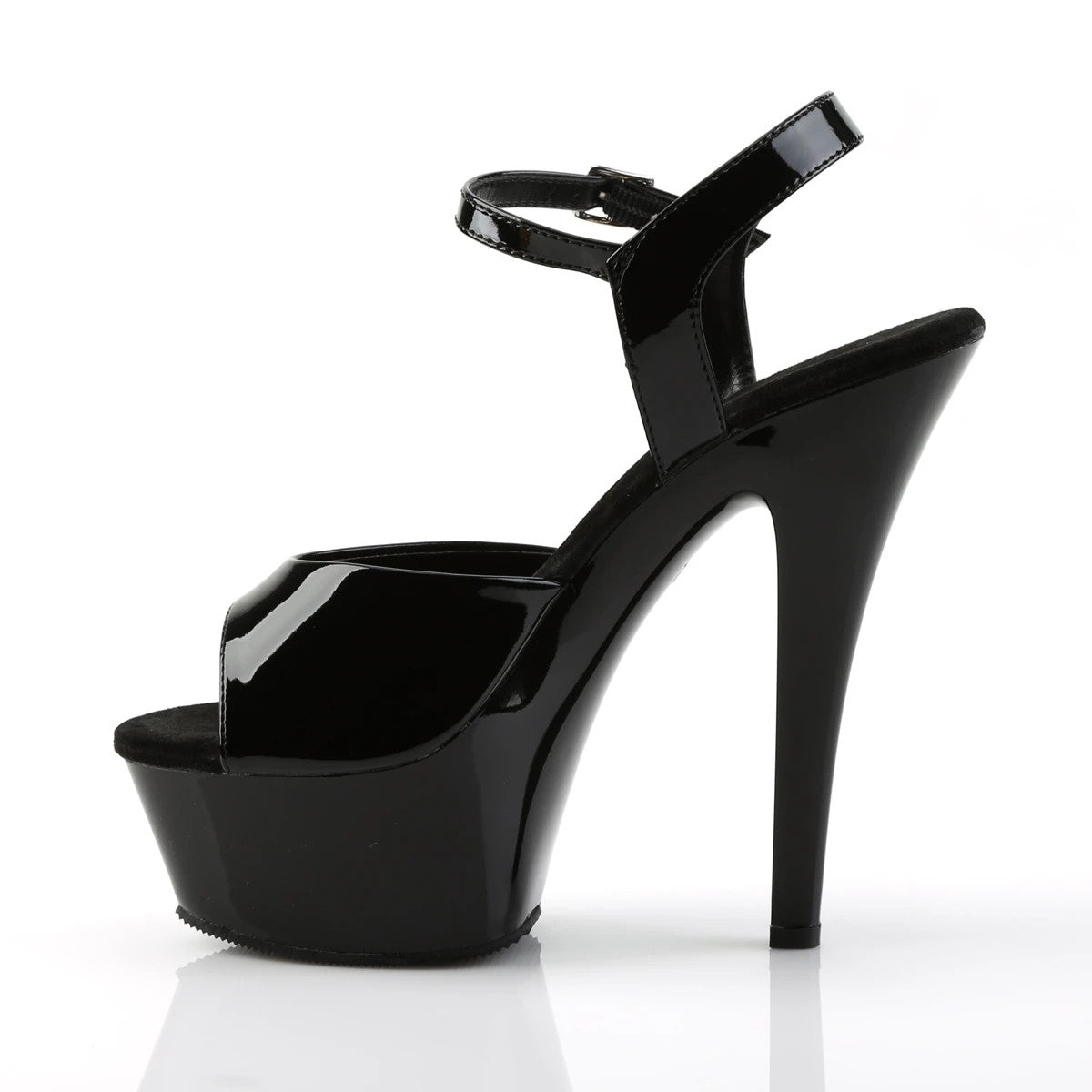 6"Heel, 1 3/4" Platform ankle strap sandal Pleaser Shoes - Boutique Séduction