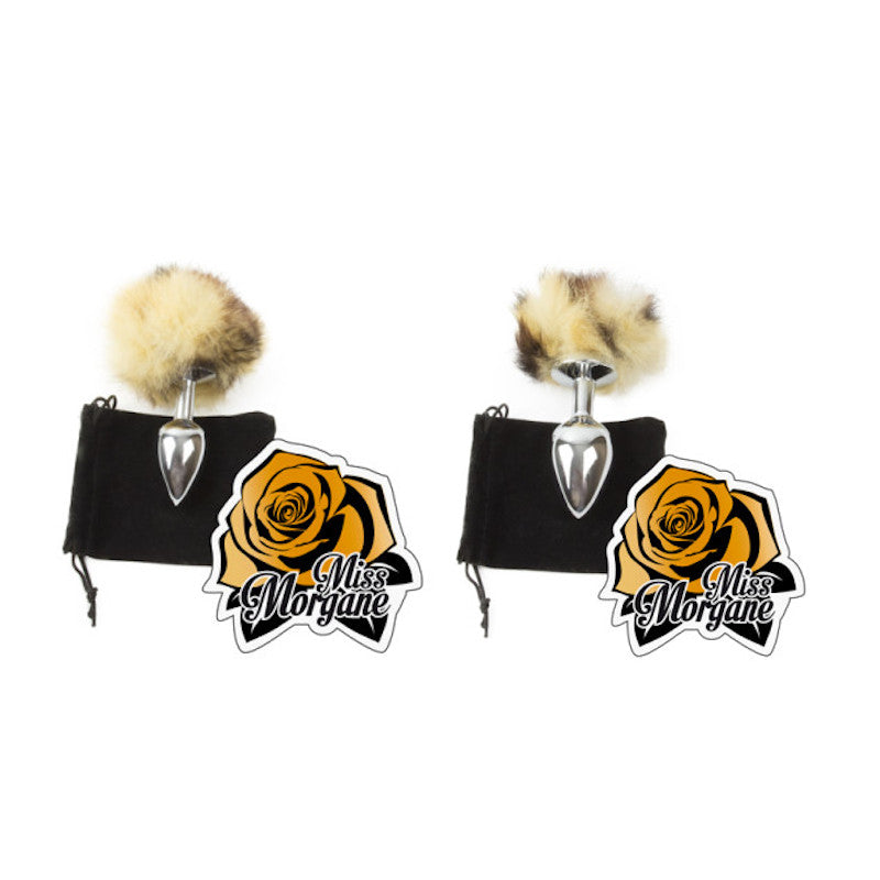 Fur butt plug - Miss Morgane Gold - Bunny Tail Miss Morgane - Boutique Séduction