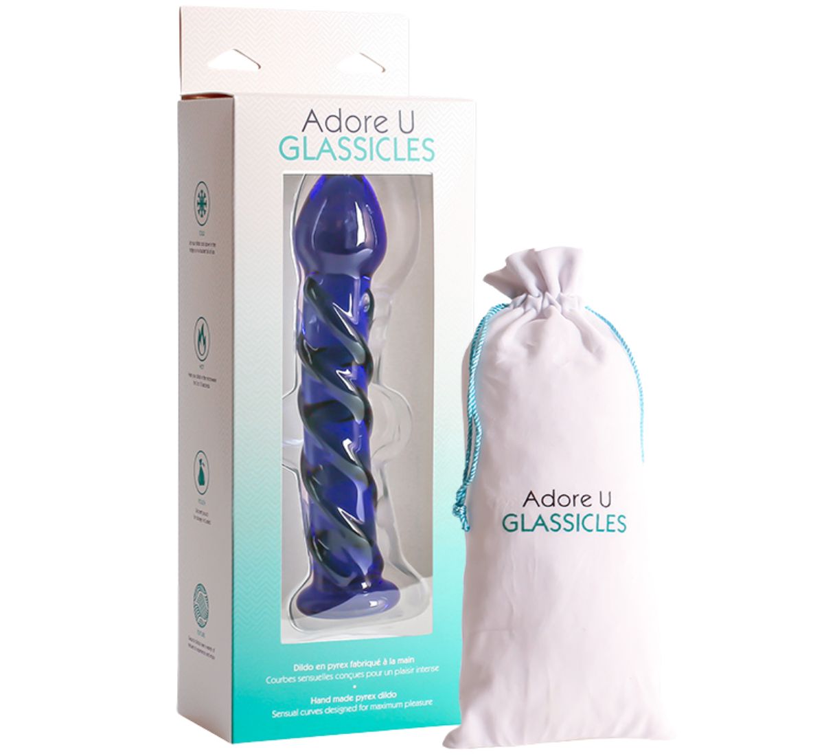SEVEN Glass Dildo Adore U - Glassicles - Boutique Séduction