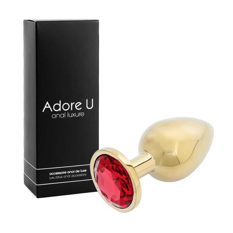 Gold Butt Plug Adore U - Anal Luxure - Boutique Séduction