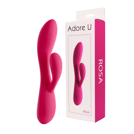 Double Stimulation Vibrator - Rosa Adore U Classic - Boutique Séduction