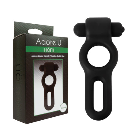 Vibrating Double Cockring Adore U - Höm - Boutique Séduction