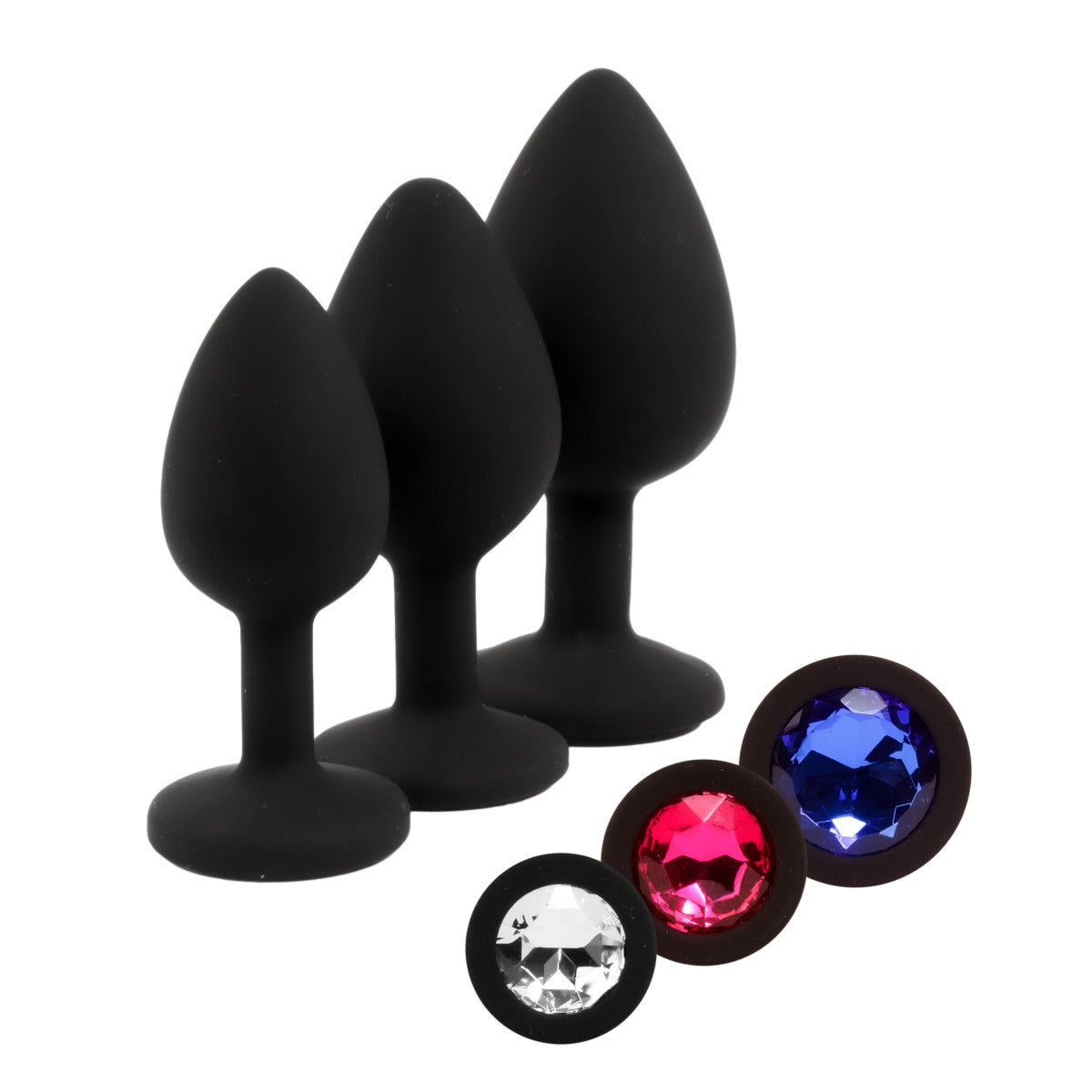 Anal Plug Set With Gems - Elisa Adore U - Anal - Boutique Séduction