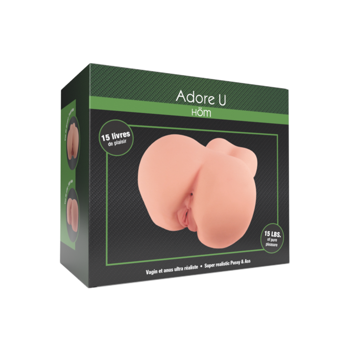 Super Realistic Pussy & Ass 15lbs Adore U - Höm - Boutique Séduction