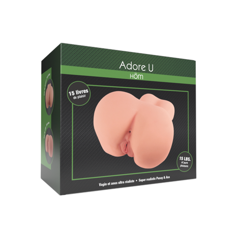 Super Realistic Pussy & Ass 15lbs Adore U - Höm - Boutique Séduction