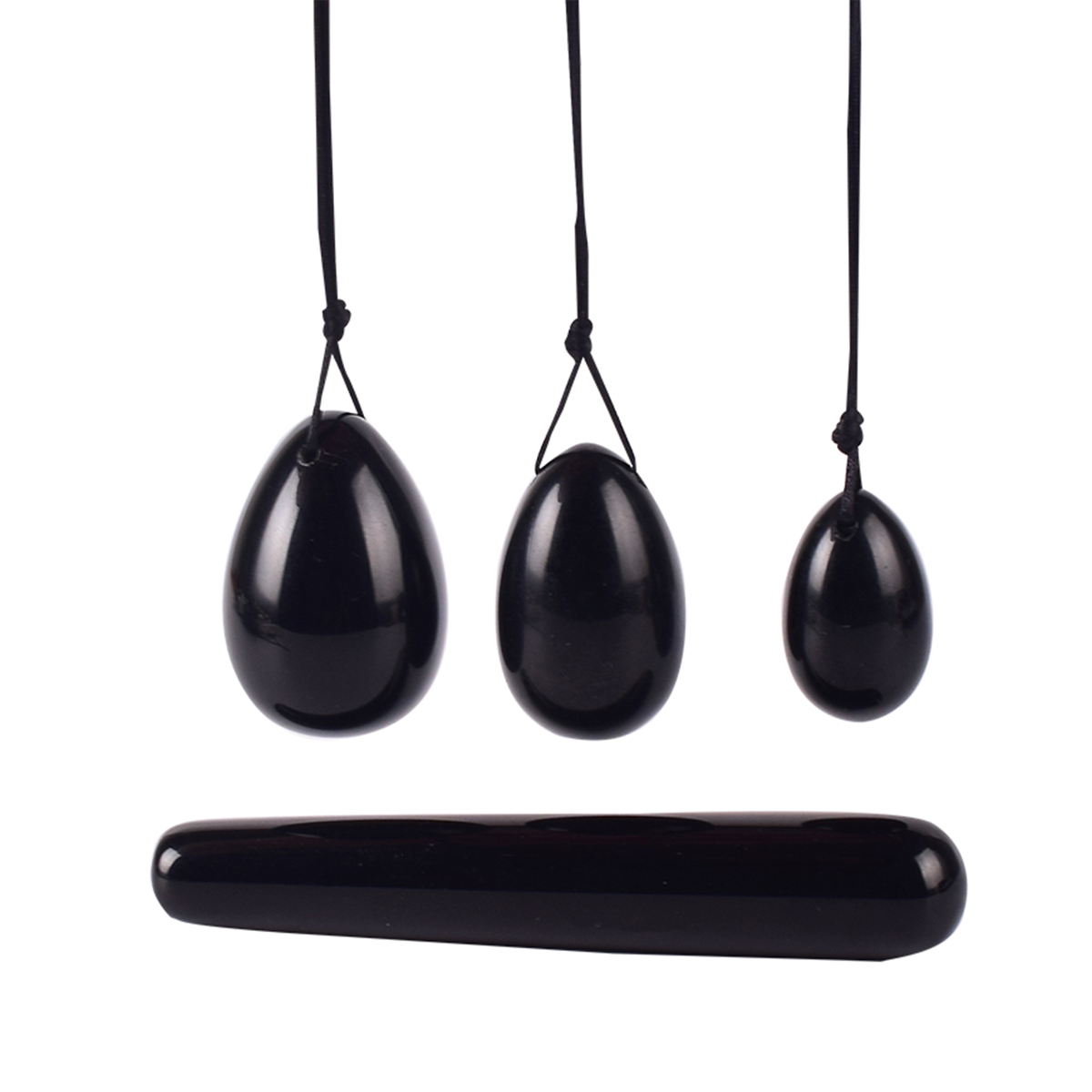 Yoni Eggs & Dildo Set - Obsidian Adore U - Yoni - Boutique Séduction