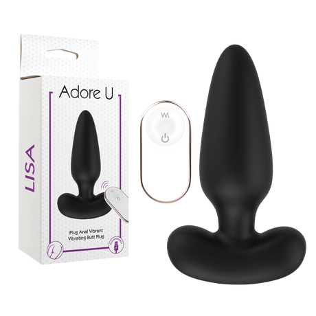 Vibrating Butt Plug - Lisa Adore U - Anal - Boutique Séduction