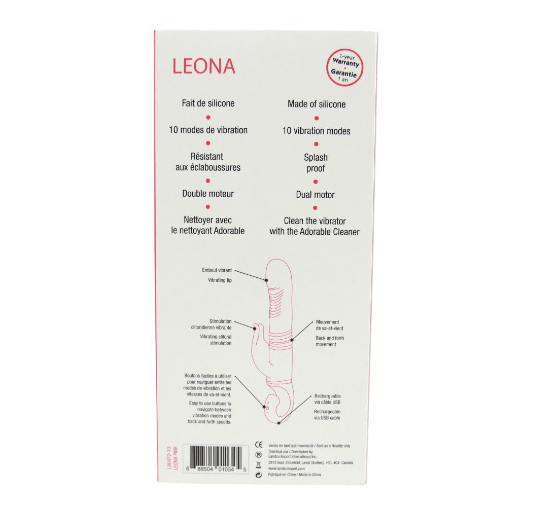Leona Back and Forth Vibrator Adore U - Boutique Séduction