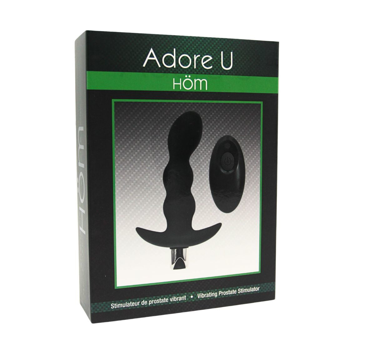 Vibrating Corrugated Prostate Stimulator with Remote Adore U - Höm - Boutique Séduction