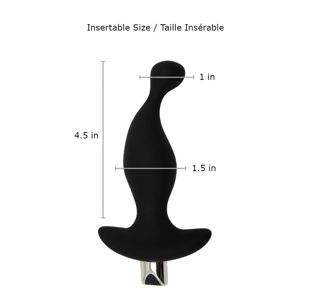 Vibrating Thin Prostate Stimulator with Remote Adore U - Höm - Boutique Séduction