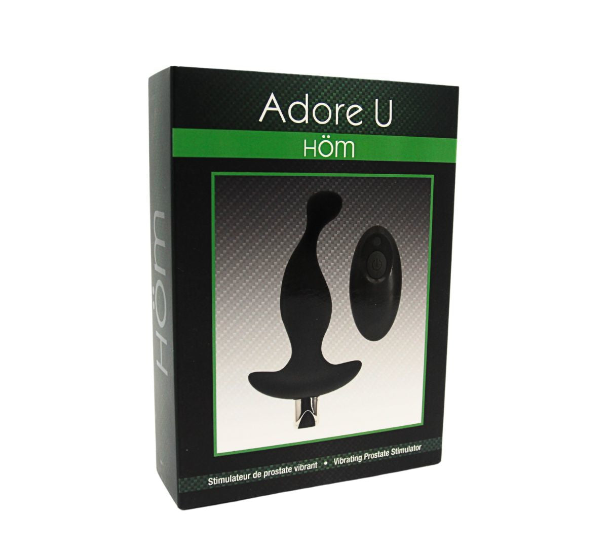 Vibrating Thin Prostate Stimulator with Remote Adore U - Höm - Boutique Séduction