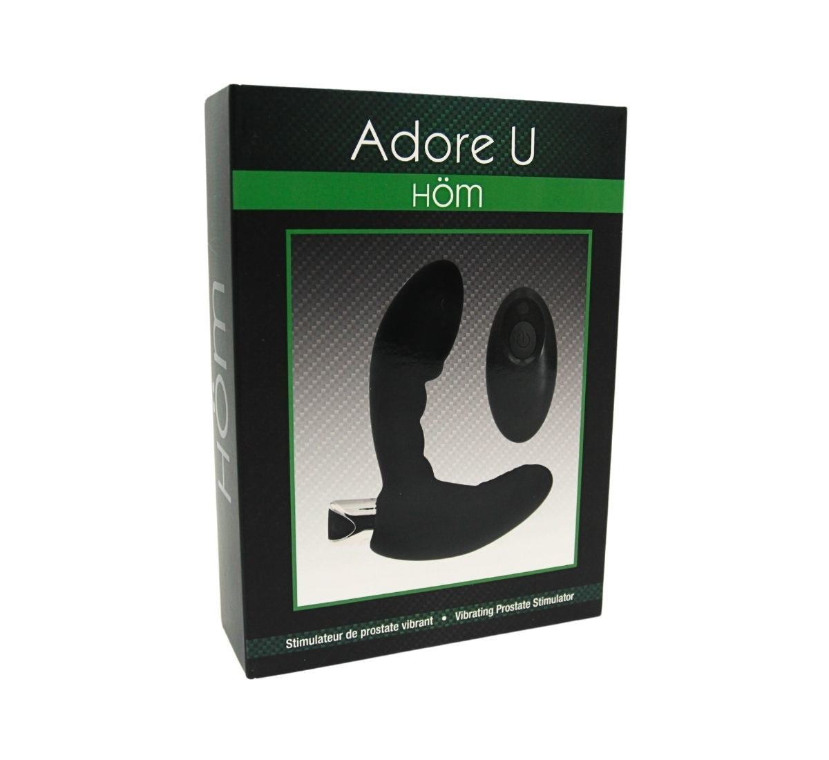 Vibrating Textured Prostate Stimulator with Remote Adore U - Höm - Boutique Séduction