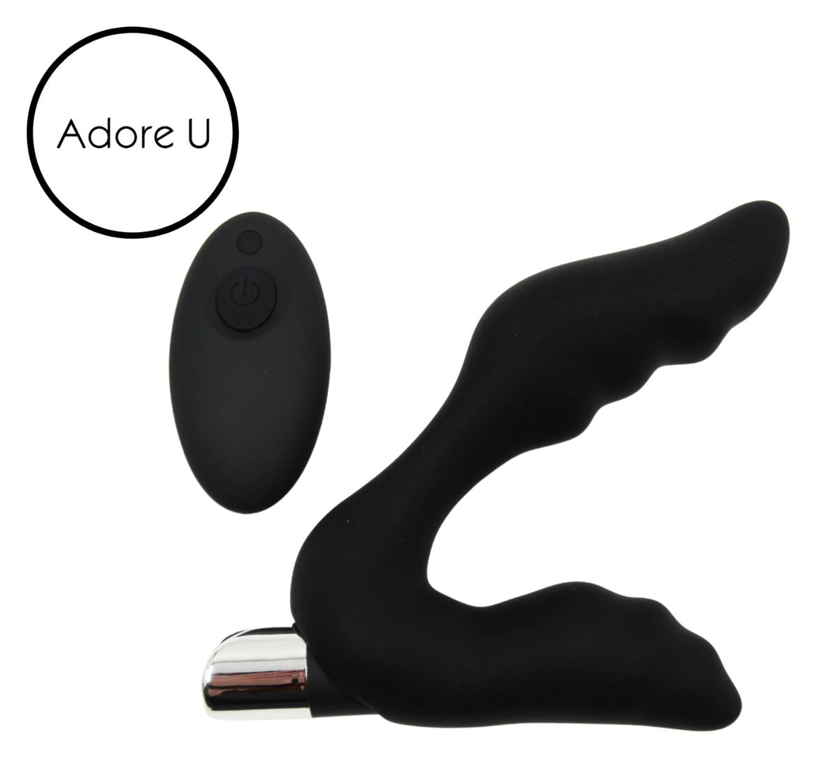Vibrating Ribbed Texture Prostate Stimulator with Remote Adore U - Höm - Boutique Séduction