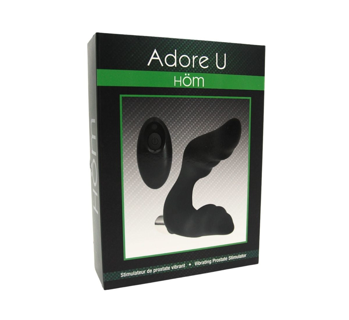 Vibrating Ribbed Texture Prostate Stimulator with Remote Adore U - Höm - Boutique Séduction