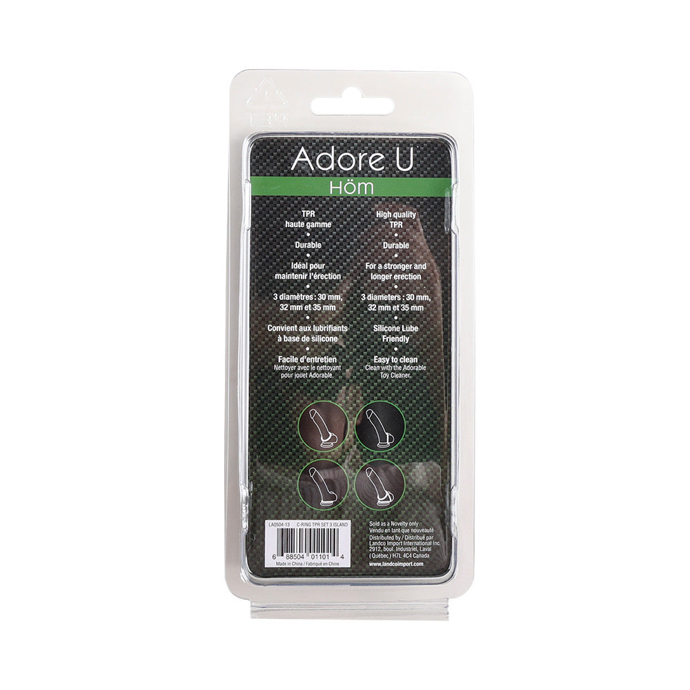 Small Textured Pearl Cockring Set Adore U - Höm - Boutique Séduction
