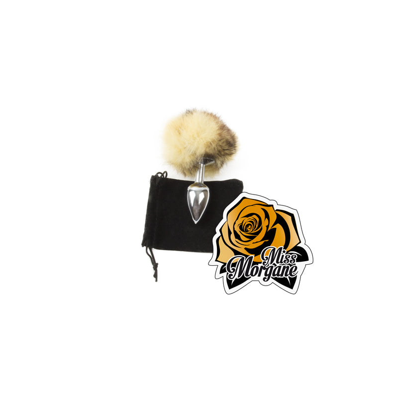 Fur butt plug - Miss Morgane Gold - Bunny Tail Miss Morgane - Boutique Séduction