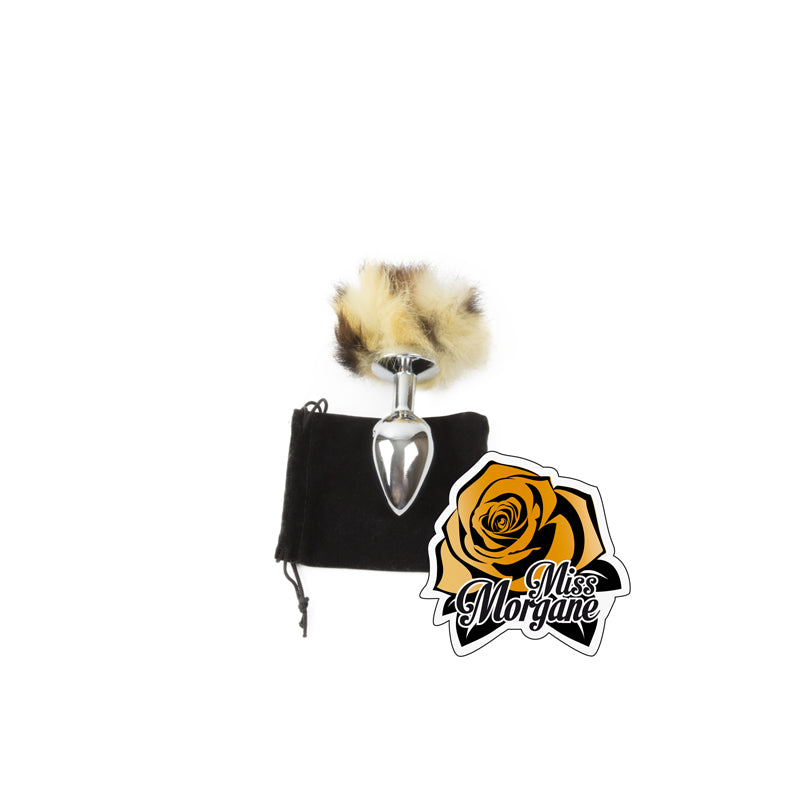 Fur butt plug - Miss Morgane Gold - Bunny Tail Miss Morgane - Boutique Séduction