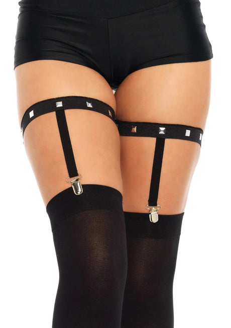 Jamie Studded Garter Suspender Leg Avenue - Boutique Séduction