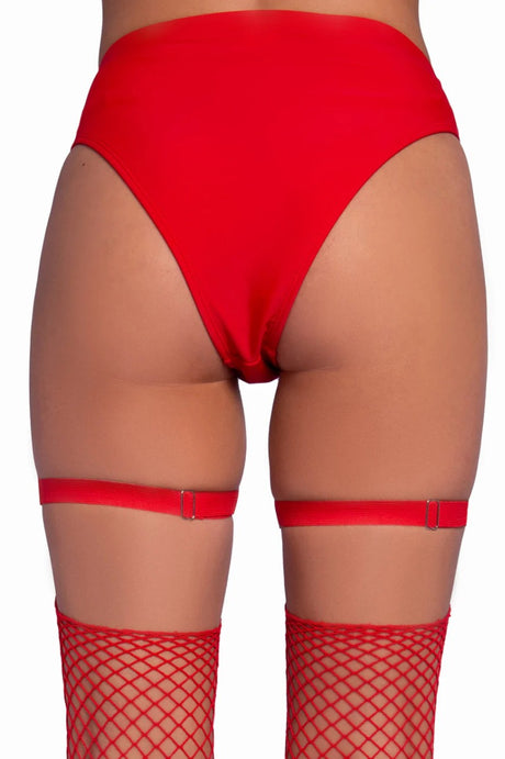 Iridescent Heart Garter Suspenders Leg Avenue - Boutique Séduction