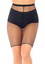 Troublemaker Fishnet Biker Shorts Leg Avenue - Boutique Séduction