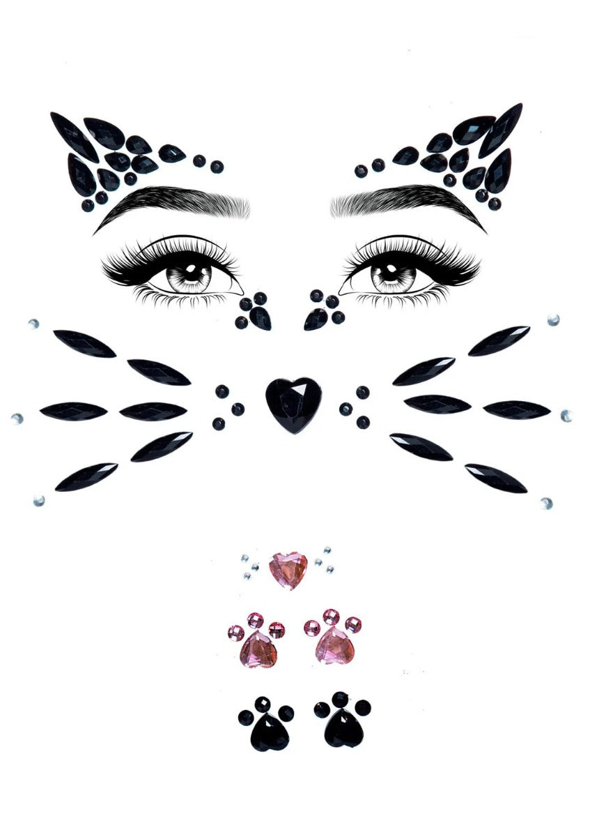Animal Rhinestone Face Jewels Leg Avenue - Boutique Séduction