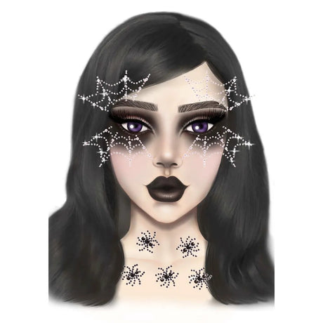 Spider Web Face Jewelry Leg Avenue - Boutique Séduction