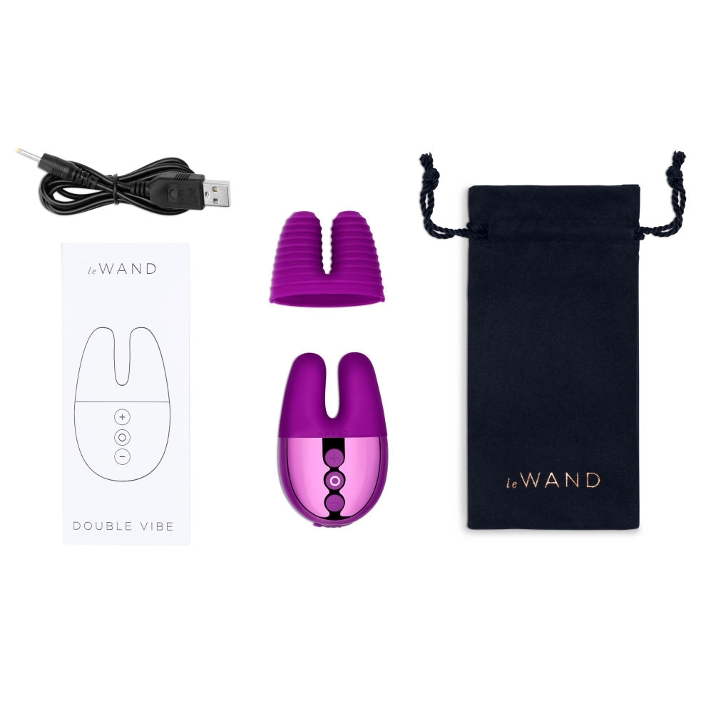 Double Vibe Mini Clitoral Stimulator Le Wand - Boutique Séduction