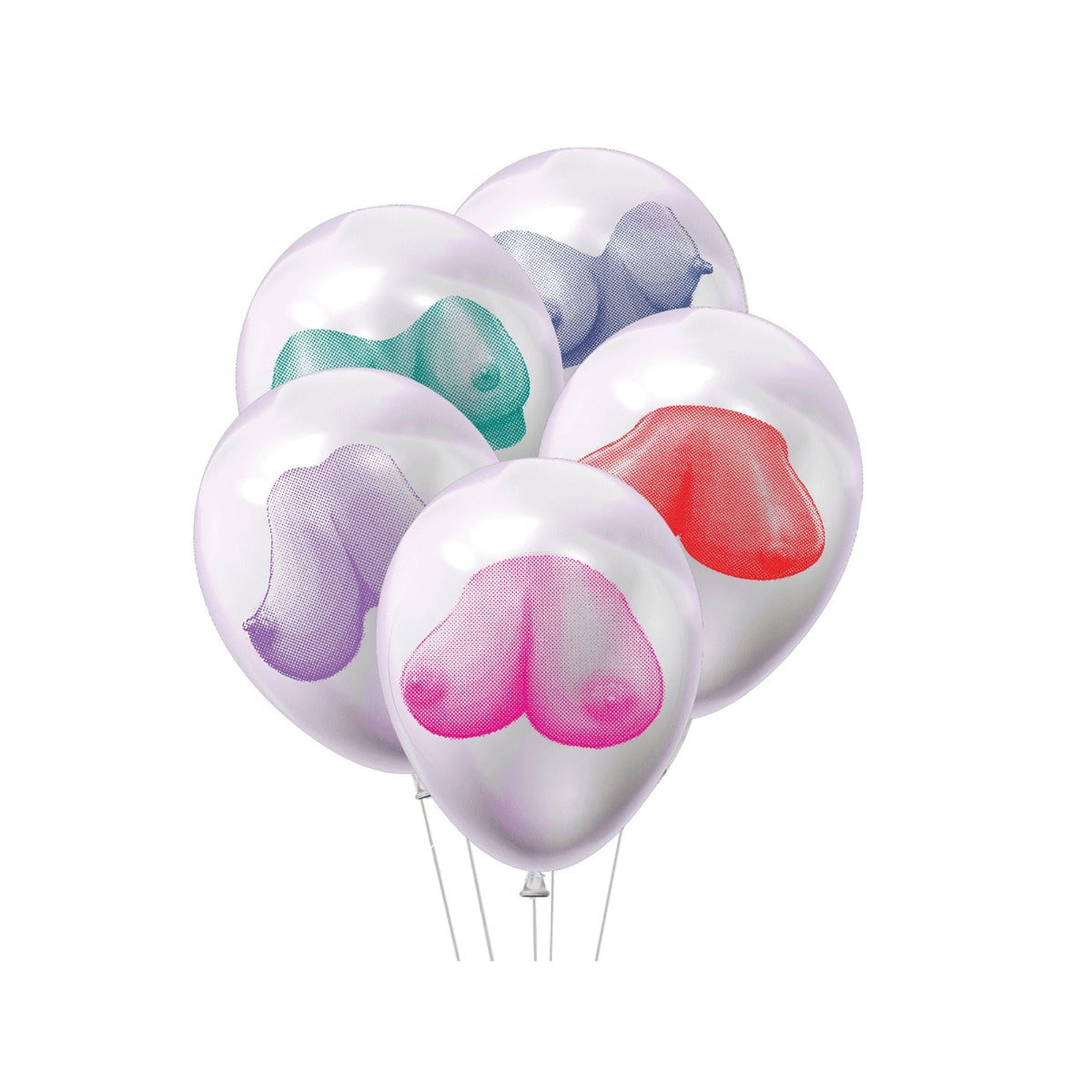 Dirty Boob Balloons Pack of 8 Little Genie - Boutique Séduction