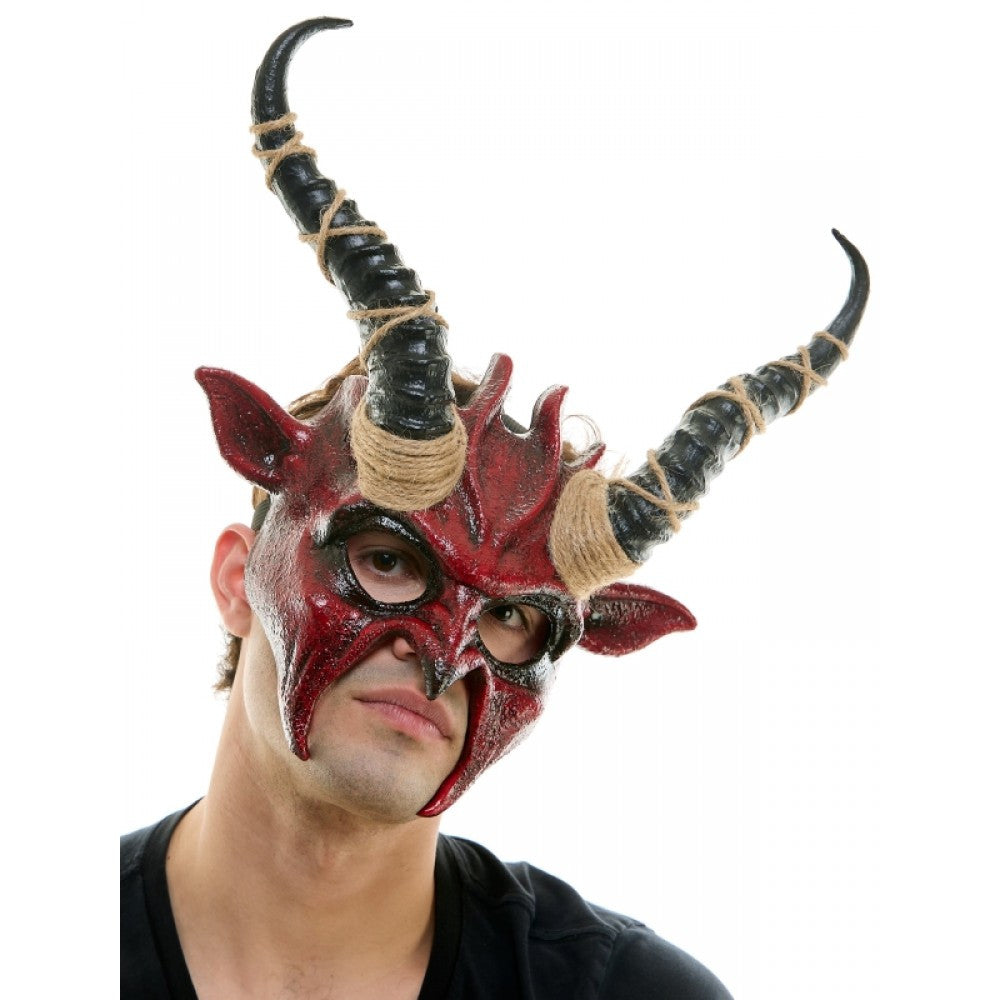 Voodoo Mask with Horns KBW - Boutique Séduction