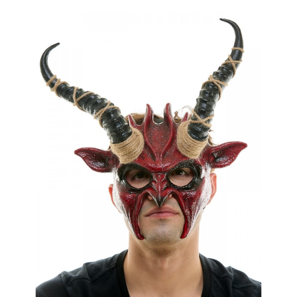 Voodoo Mask with Horns KBW - Boutique Séduction