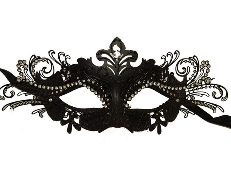 Laser Cut Metal Venetian Mask KBW - Boutique Séduction