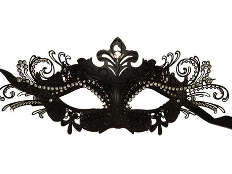 Laser Cut Metal Venetian Mask KBW - Boutique Séduction