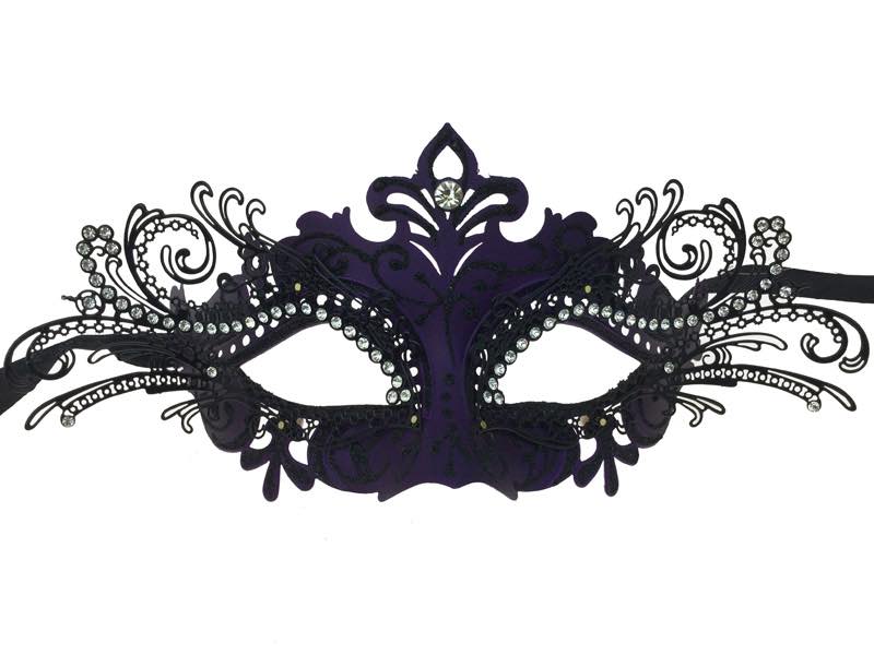 Laser Cut Metal Venetian Mask KBW - Boutique Séduction