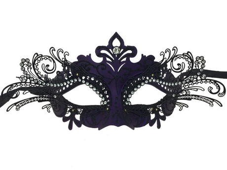 Laser Cut Metal Venetian Mask KBW - Boutique Séduction