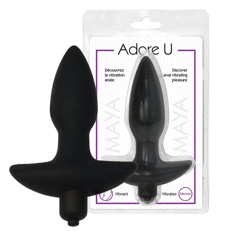 Vibrating butt plug - Maya Adore U - Anal - Boutique Séduction