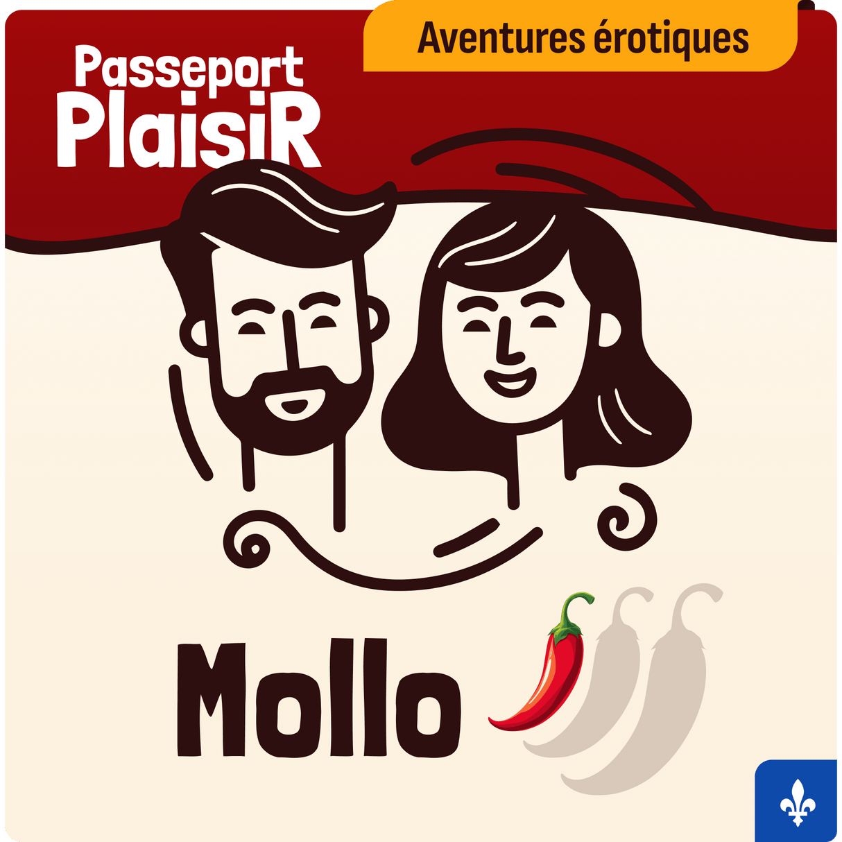 Passeport Plaisir - Itinéraire Mollo Passeport Plaisir - Aventures érotiques pour couples - Boutique Séduction