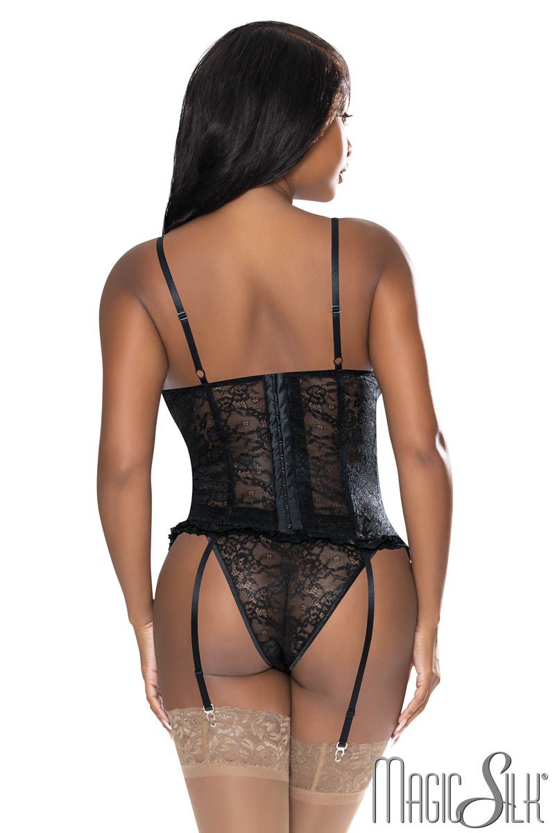 Stretch Lace Bustier Exposed - Boutique Séduction